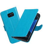 Turquoise Portemonnee booktype Hoesje voor Samsung Galaxy S7 Edge G935F