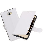 Wit Portemonnee booktype Hoesje voor Huawei Y5 II / Y6 II Compact