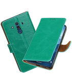 Hoesje voor Huawei Mate 10 Pro Pull-Up booktype groen