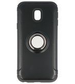 Hoesje voor Samsung Galaxy J3 2017 Pantser TPU met Ringhouder Zwart