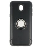 Hoesje voor Samsung Galaxy J5 2017 Pantser TPU met Ringhouder Zwart