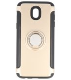Hoesje voor Samsung Galaxy J5 2017 Pantser TPU met Ringhouder Goud