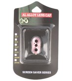 Hoesje voor Apple iPhone X camera lens cover Roze