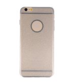 Hoesje voor Apple iPhone 6 / 6s Plus Bling TPU back case Zilver
