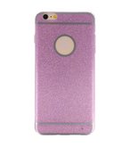 Hoesje voor Apple iPhone 6 / 6s Plus Bling TPU back case Hotpink