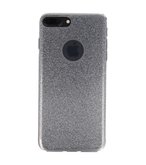 Hoesje voor Apple iPhone 7 / 8 Plus Bling TPU back case Zilver