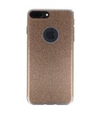 Hoesje voor Apple iPhone 7 / 8 Plus Bling TPU back case Goud