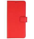 Rood booktype wallet case Hoesje voor Nokia 2