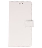 Wit booktype wallet case Hoesje voor Huawei P20 Pro