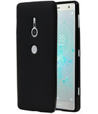 Zwart TPU back case cover Hoesje voor Sony Xperia XZ2