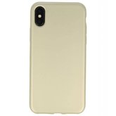 Goud Color back cover TPU Hoesje voor Apple iPhone X