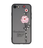 Roze Love Forever back case Hoesje voor Apple iPhone 7 / 8