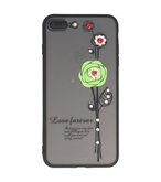 Groen Love Forever back case Hoesje voor Apple iPhone 7 Plus / 8 Plus