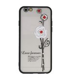 Wit Love Forever back case Hoesje voor Apple iPhone 6 / 6s