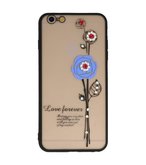 Blauw Love Forever back case Hoesje voor Apple iPhone 6 Plus / 6s Plus