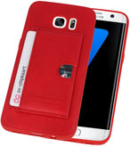 Rood Hardcase cover Hoesje voor Samsung Galaxy S7 Edge