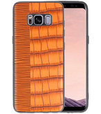 Croco Bruin hard case hoesje voor Samsung Galaxy S8