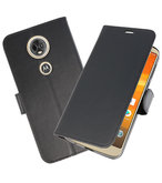 Zwart Wallet Case Hoesje voor Motorola Moto E5 Plus