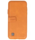 Bruin Back Cover Book Design Hoesje voor iPhone X