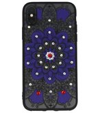 Paars Diamant Mandala Back Cover Hoesje voor iPhone X