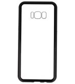 Zwart Transparant Magnetisch Back Cover Hoesje voor Samsung Galaxy S8 Plus