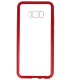 Rood Transparant Magnetisch Back Cover Hoesje voor Samsung Galaxy S8 Plus