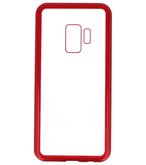 Rood Transparant Magnetisch Back Cover Hoesje voor Samsung Galaxy S9