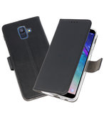 Zwart Bookstyle Wallet Cases Hoesje voor Samsung Galaxy A6 (2018)