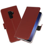 Bruin Wallet Cases Hoesje voor Samsung Galaxy S9 Plus