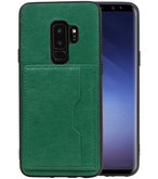Groen Staand Back Cover 1 Pasje Hoesje voor Samsung Galaxy S9 Plus