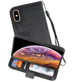 Luxe Portemonnee Telefoonhoesje voor iPhone XS Max Zwart