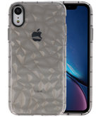 Grijs Geometric Style Siliconen Hoesjes voor iPhone XR