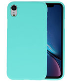 Color TPU Hoesje voor iPhone XR Turquoise