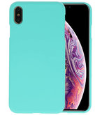 Color TPU Hoesje voor iPhone XS Max Turquoise