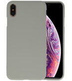 Color TPU Hoesje voor iPhone XS Max Grijs