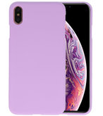Color TPU Hoesje voor iPhone XS Max Paars
