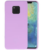 Color TPU Hoesje voor Huawei Mate 20 Pro Paars