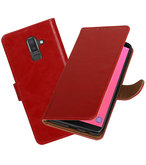 Hoesje voor Samsung Galaxy J8 Pull-Up Booktype Rood