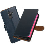 Hoesje voor Samsung Galaxy J8 Pull-Up Booktype Blauw