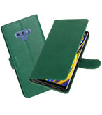 Hoesje voor Galaxy Note 9 Pull-Up Booktype Groen