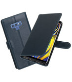 Hoesje voor Galaxy Note 9 Pull-Up Booktype Blauw