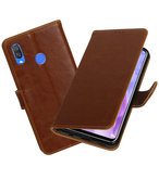 Hoesje voor Huawei Nova 3 Pull-Up Booktype Bruin