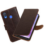 Hoesje voor Huawei Nova 3 Pull-Up Booktype Mocca