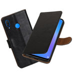 Hoesje voor Huawei P Smart Plus Pull-Up Booktype Zwart
