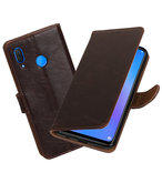 Hoesje voor Huawei P Smart Plus Pull-Up Booktype Mocca