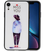 Print Hardcase voor iPhone XR Miss You