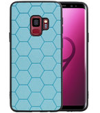 Hexagon Hard Case voor Samsung Galaxy S9 Blauw