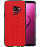 Hexagon Hard Case voor Samsung Galaxy S9 Rood