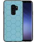 Hexagon Hard Case voor Samsung Galaxy S9 Plus Blauw