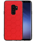 Hexagon Hard Case voor Samsung Galaxy S9 Plus Rood